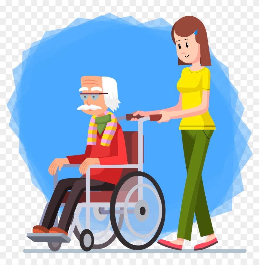 Wheelchair Old Age Drawing Clip Art - Wheelchair Old Age Drawing Clip Art #446995