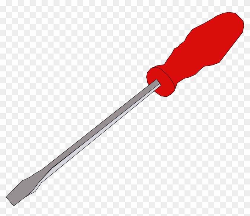 Free Vector Screw Dirver Clip Art - Screw Driver Png #446971