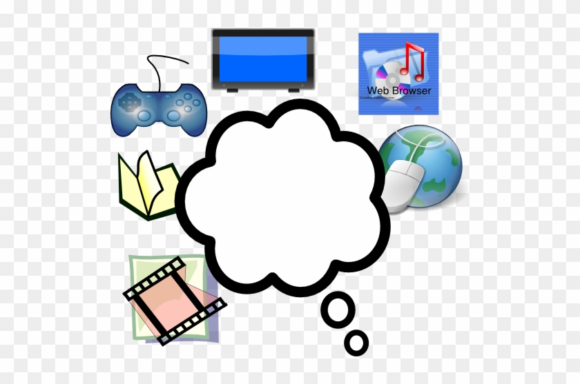 Media Thinking Clip Art - Thought Bubble Pdf #447016