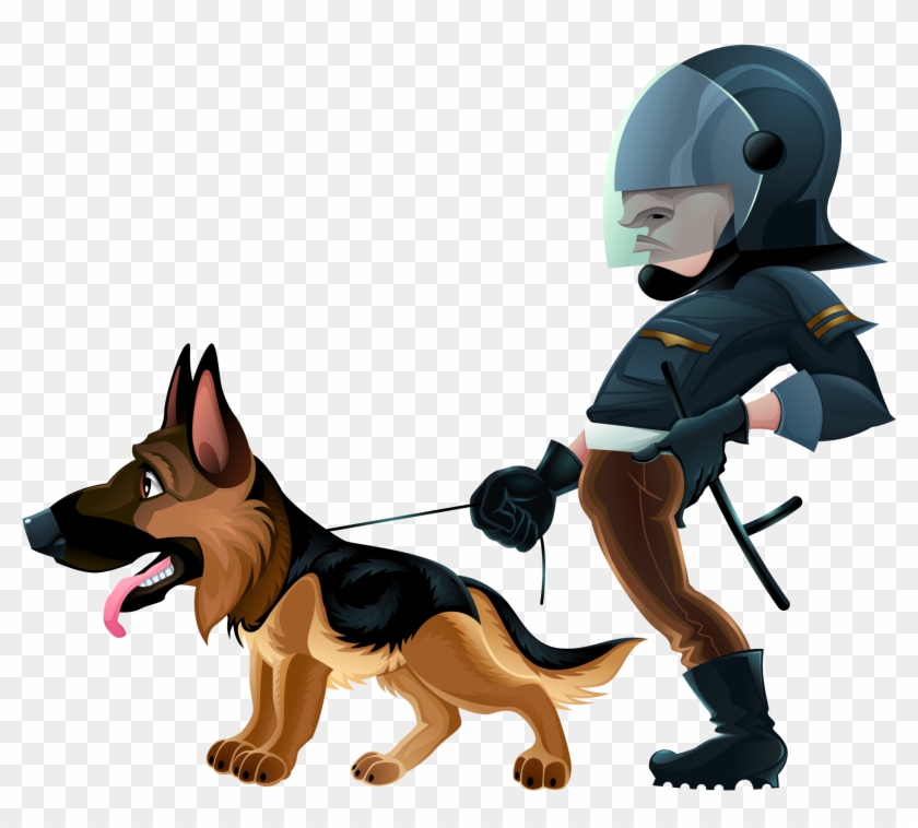German Shepherd Labrador Retriever T-shirt Police Officer - Best Gift - Policeman Walking Dog Hoodie/t-shirt/mug #447061