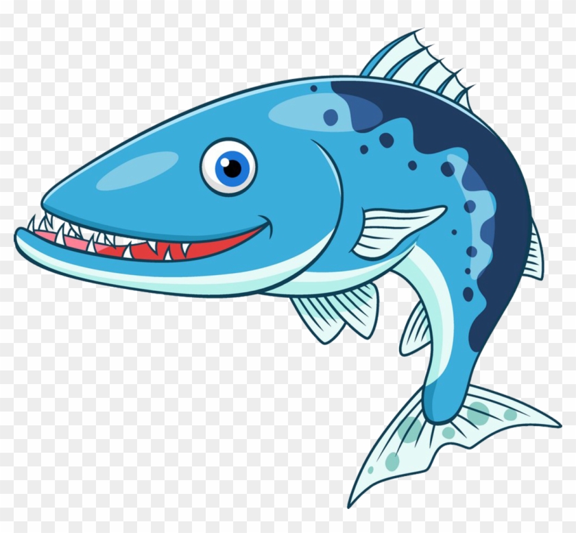 Great Barracuda Cartoon Stock Illustration Clip Art - Cartoon Barracuda #447101