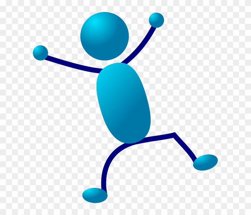 Cartoon Blue, Stick, People, Man, Figure, Person, Cartoon - Stick Men Clip Art #447188