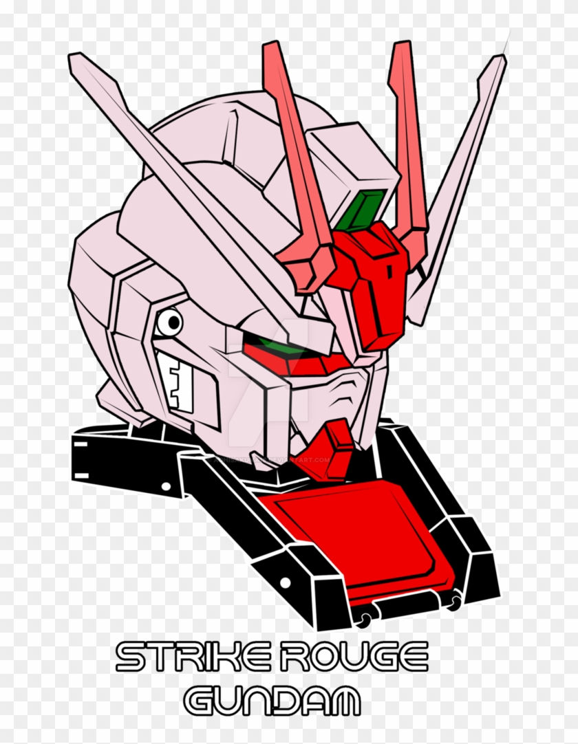 Strike Rouge Gundam By Aghisakuma18 - Cartoon #447191