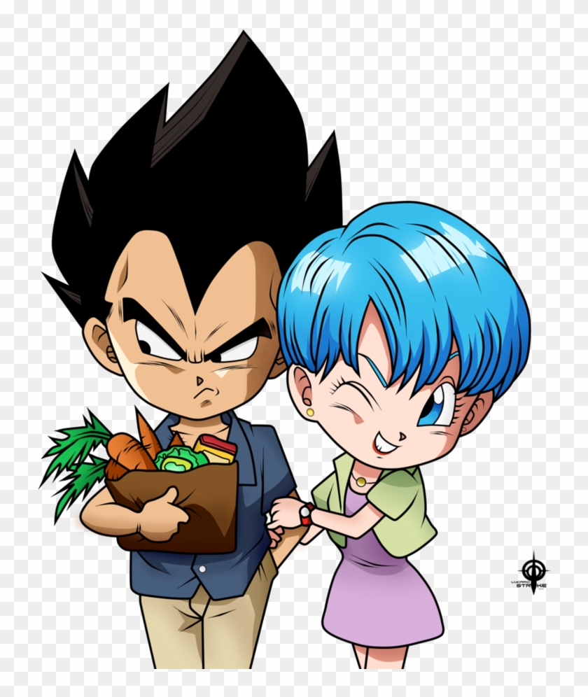 Vegeta Y Bulma Toon By Lucario-strike - Vegeta Y Bulma Chibi #447216