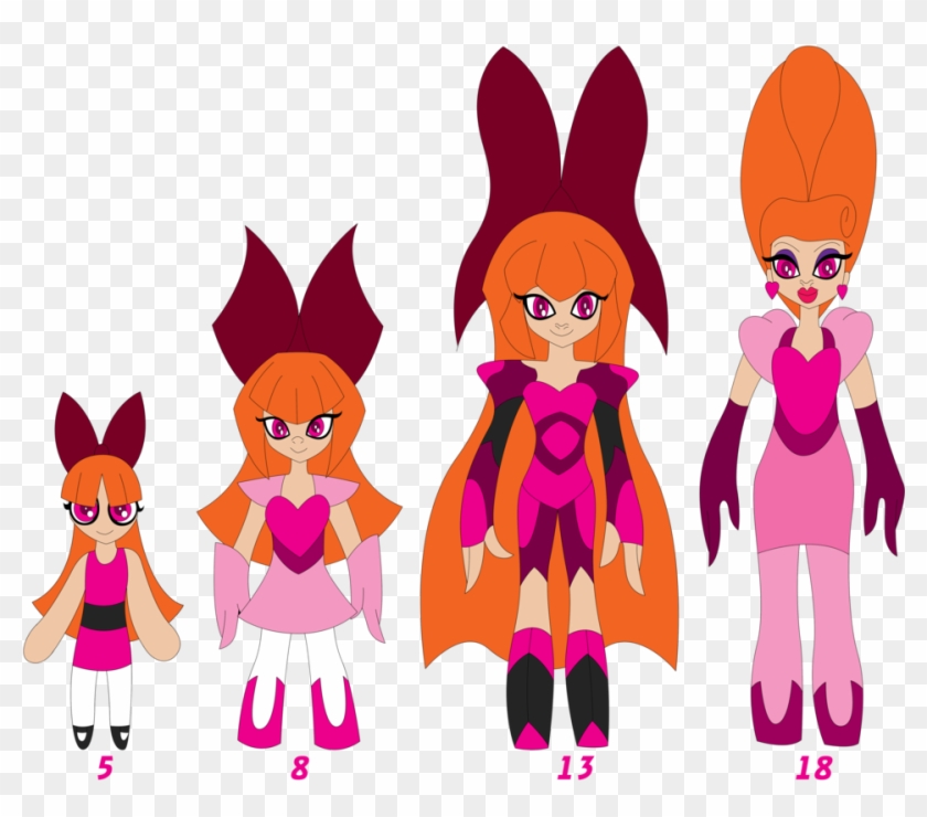 Blossom Age And Suit Evolution Chart - Ppg Blossom Evolution #447275