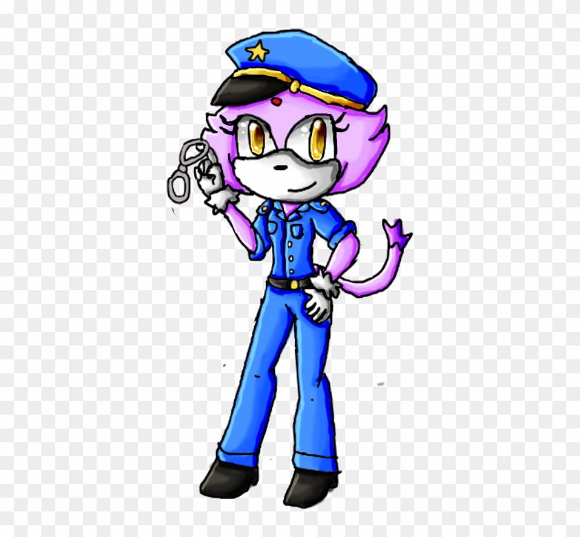 Police Officer Blaze By Ninpeachlover - Blaze The Cat Police #447287