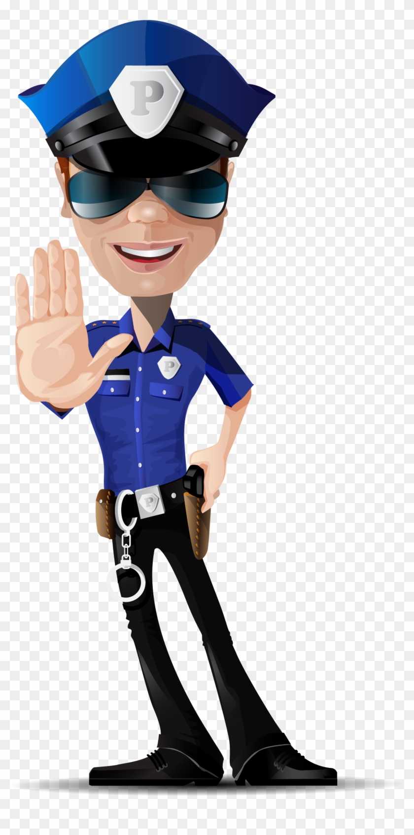 Police Officer Euclidean Vector Police Car - Policeman Vector Character #447365