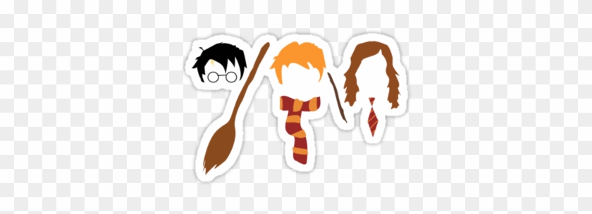 Harry Potter Trio By Treehugger11215 - Harry Potter Tumblr Stickers #447367