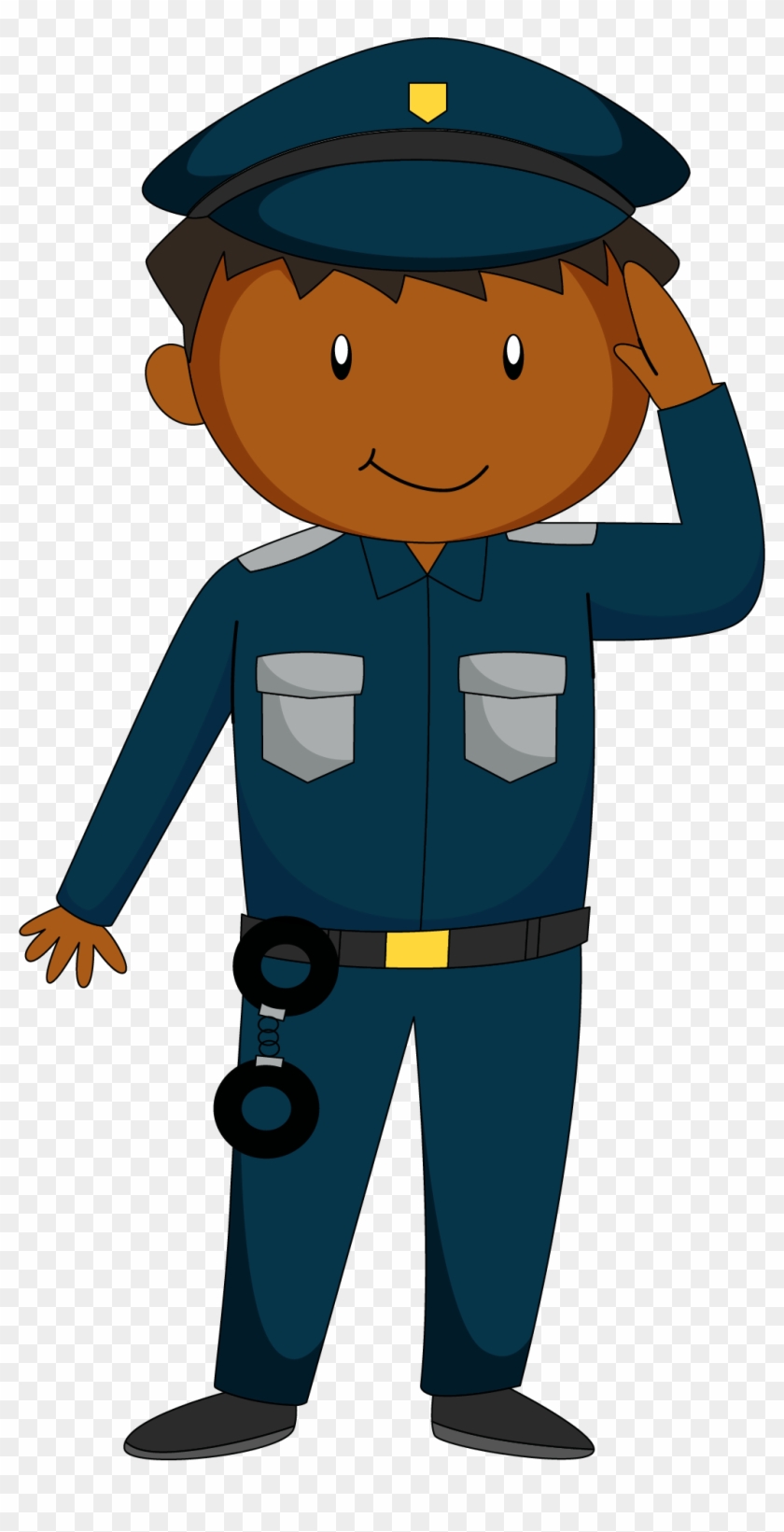 Salute Police Officer Cartoon - Police Officer Cartoon #447404