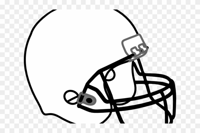 Helmet Clipart Black And White - Football And Helmet Shower Curtain #447634