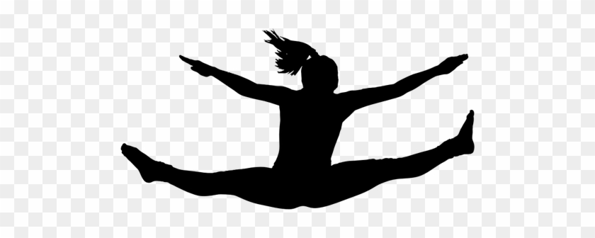 Leaping Silhouette - Girl Jumping Silhouette #447673