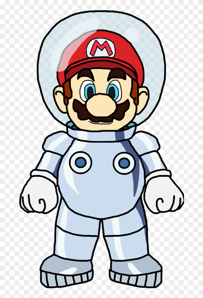 Space By Katlime - Mario In A Spacesuit #447821
