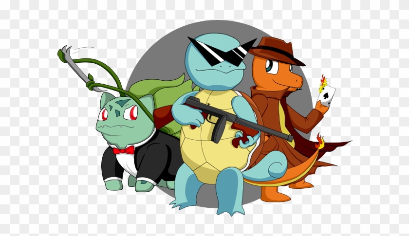 Squirtle Squad By Iwolf208 On Deviantart - Squirtle With A Gun #447839