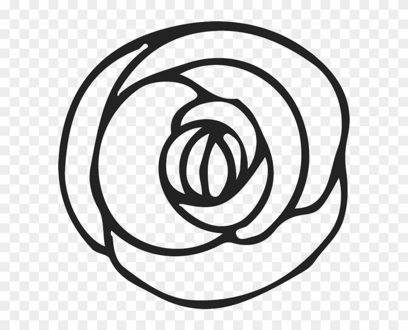 Top Of Rose Sketch Rubber Stamp - Ad Villaviciosa De Odon #447927