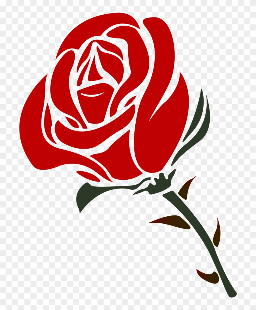 Rose Vector Png Rose Silhouette Free Transparent Png Clipart Images Download