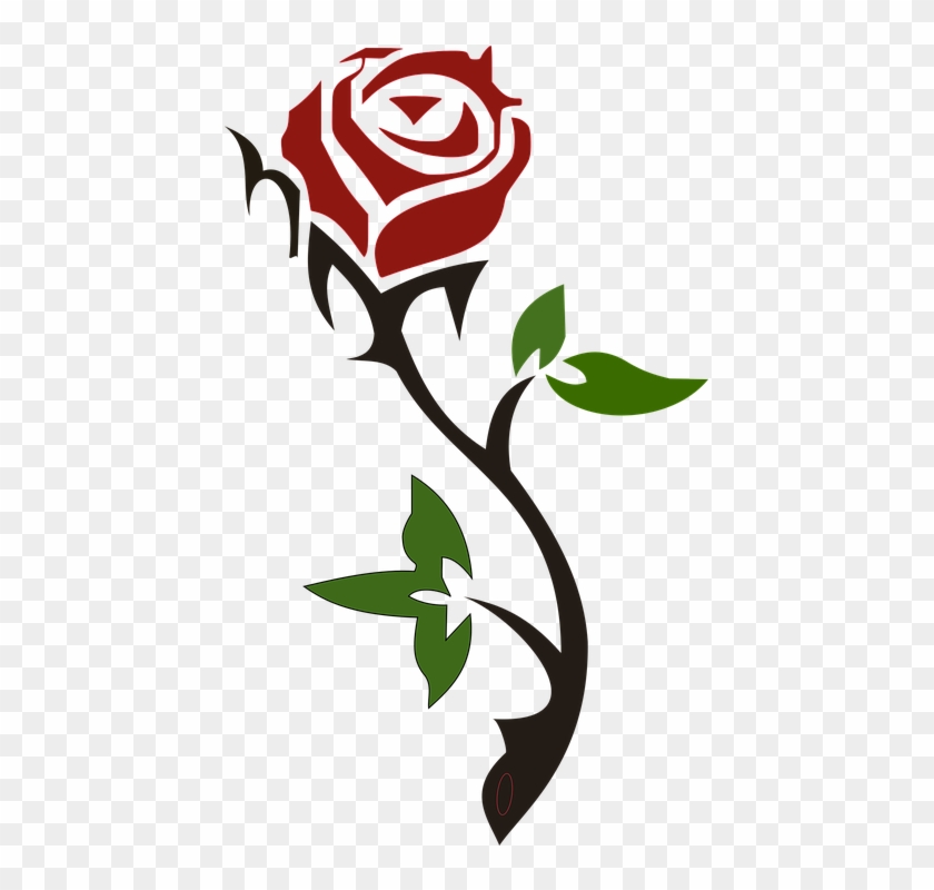 Rose Flower Love Â - Rose Silhouette #448033