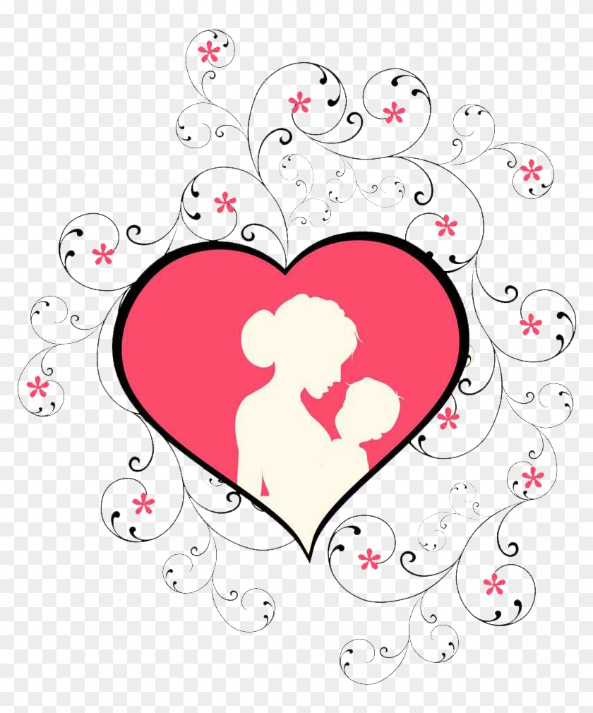 Mother's Day Child Clip Art - Coração Dia Das Mães #448049