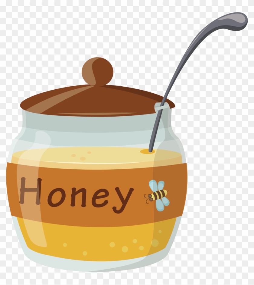 Jar Honey Adobe Illustrator Cartoon - Tarros De Miel Animados #448076