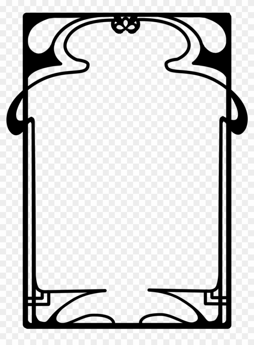 Art Nouveau Deco - Art Nouveau Border Png #448106