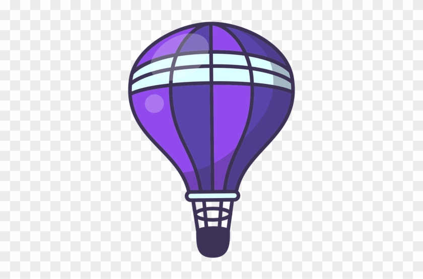 Hot Air Balloon Clipart Transparent Png - Hot Air Balloon Purple Background Cartoon #448131