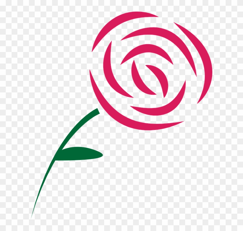 Rose Beauty Pink Â - Draw A Simple Rose #448147