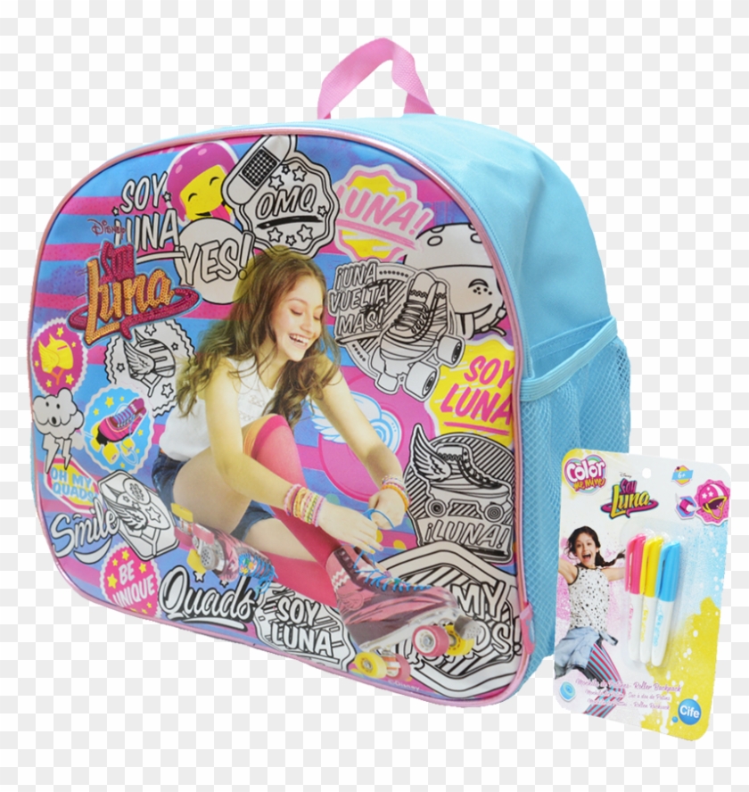 Mochila Para Patines Color - Import Soy Luna Diario Con Luces Led 16x20 200 Gr #448190