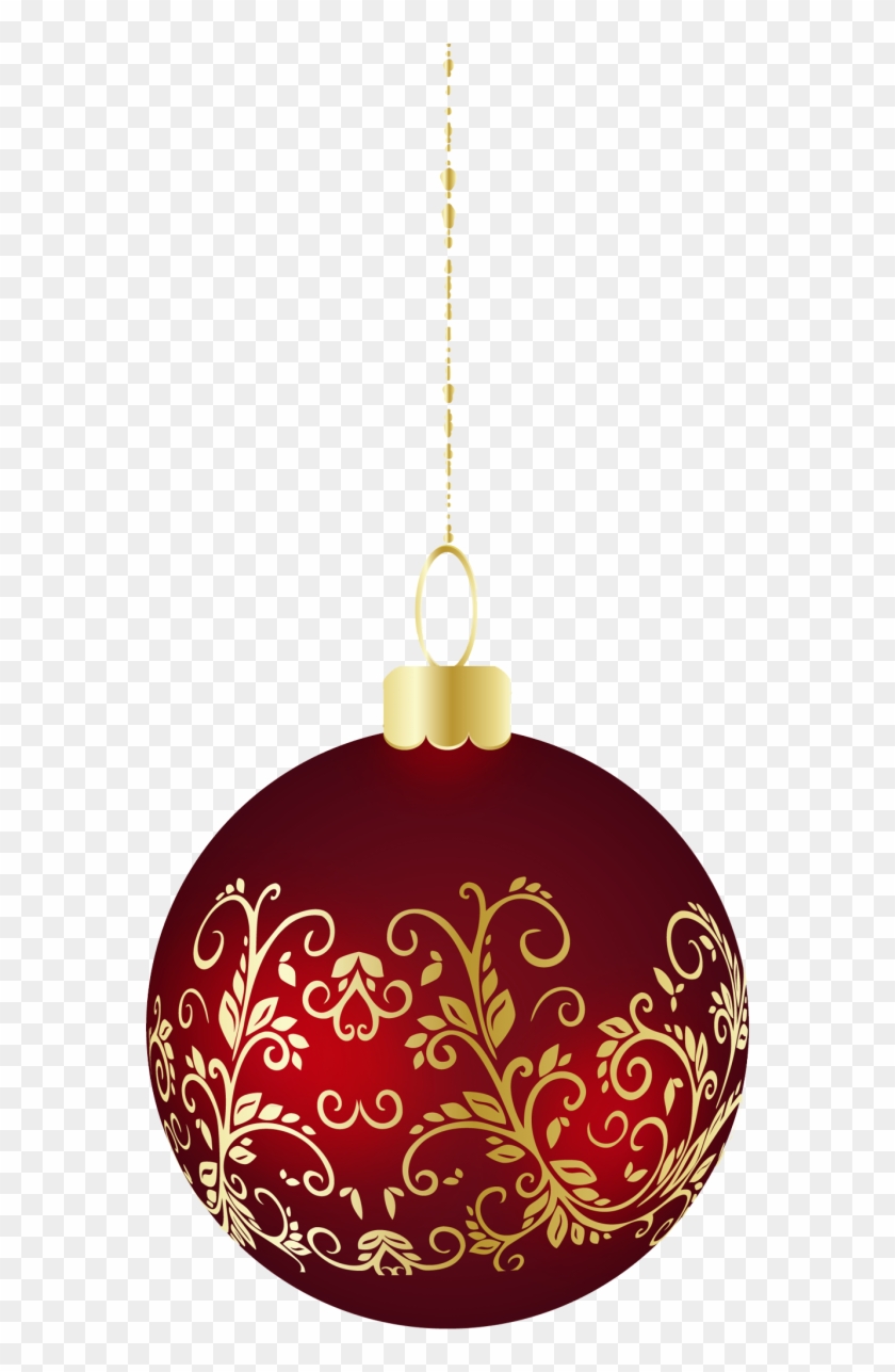 Large Transparent Christmas Ball Ornament Png Clipart - Christmas Ornaments Png #448292
