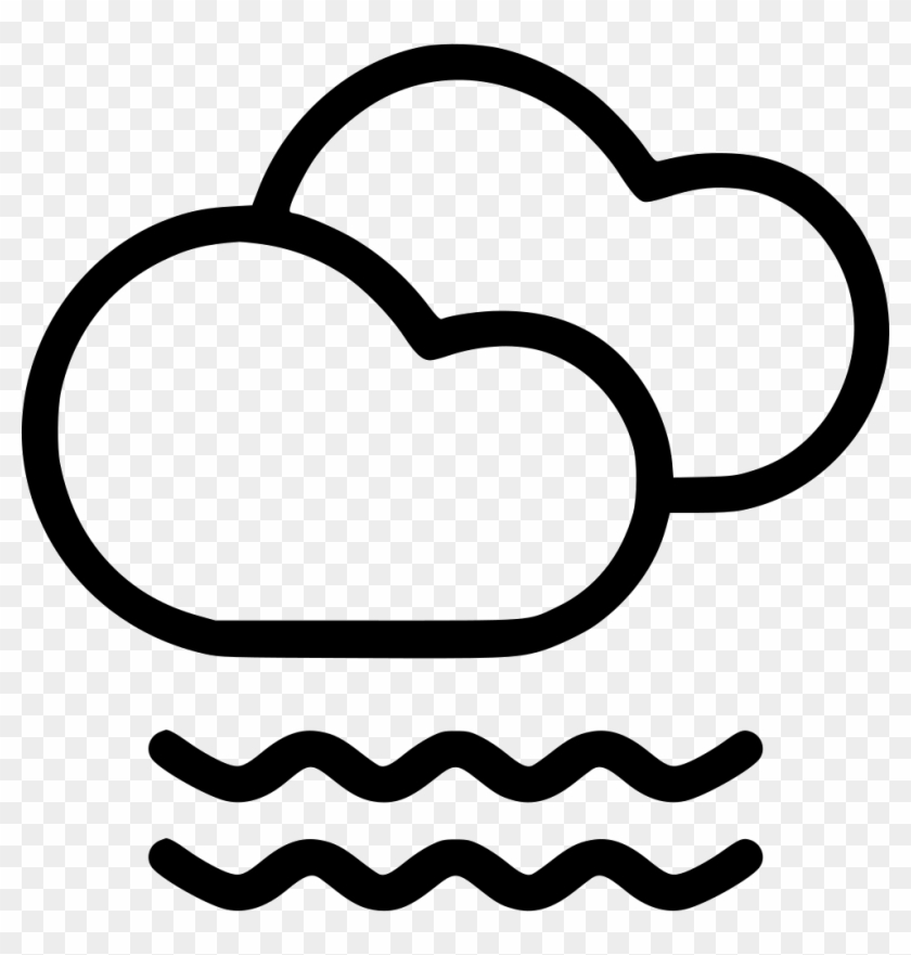 Cloud Clouds Mist Fog Frost Foggy Svg Png Icon Free - Cloud With Fog Symbol #448320