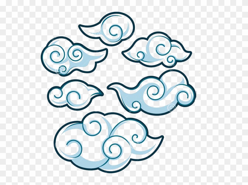 Japan Cloud Illustration - Japanese Style Clouds #448325