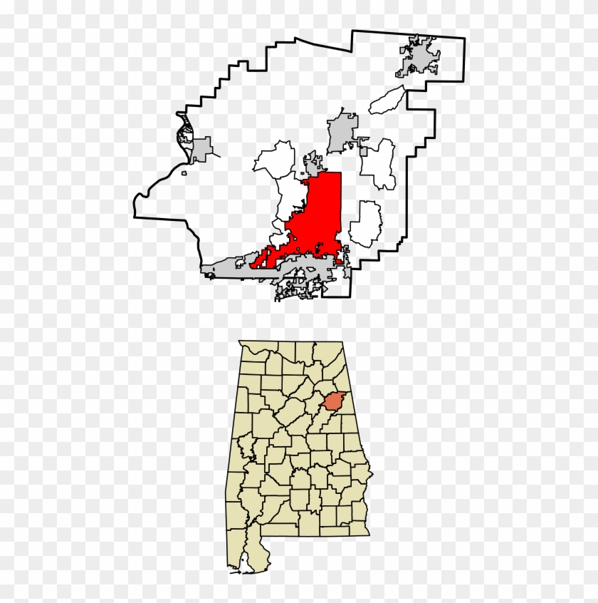 Location Of Anniston In Calhoun County, Alabama - County Alabama #448352