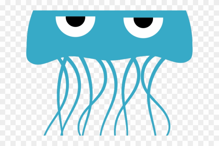 Sea Monster Clipart Jellyfish - Red Jellyfish Shower Curtain #448484