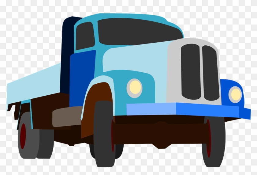 Truck Traffic Cargo Goods Blue Auto Machin - Truck #448523