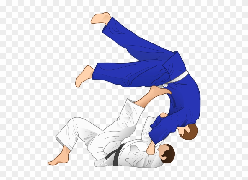 Vector Illustration Of Tomoe-nage Judo Throwing Technique - Technique De Sacrifice Judo #448680