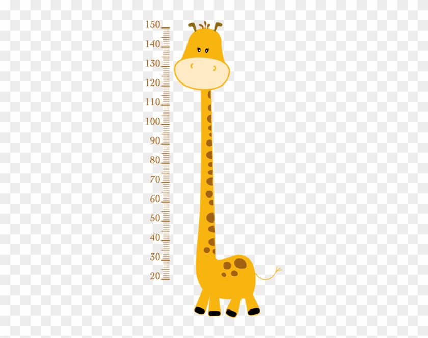 Giraffe Height Chart - Baby Giraffe Clip Art #448702