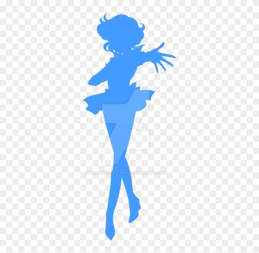 Sailor Mercury Silhouette By Sarahughey-art - Sailor Moon Coloring Pages #448805