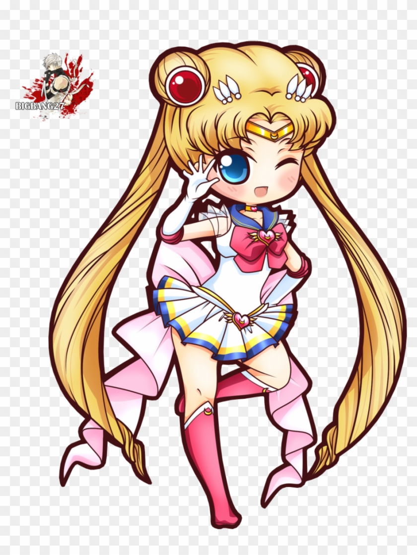 Tsukino Usagi / Sailor Moon Render/png By Bigbang27 - Sailor Moon Usagi Chibi #448837