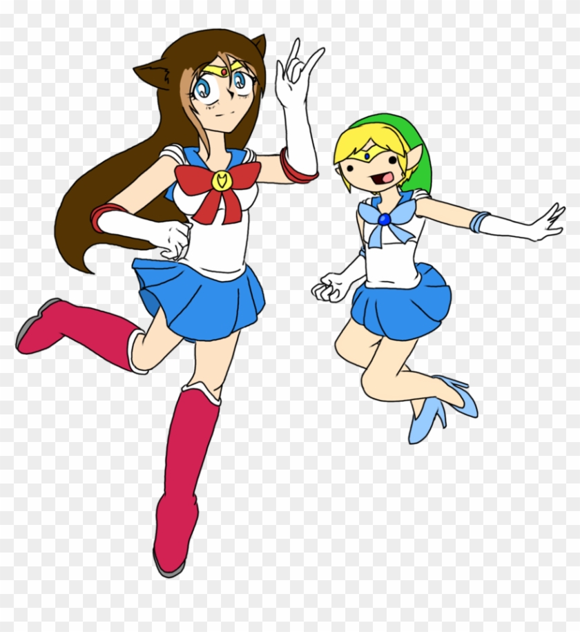 Sailor Chaos And Sailor Freyed By Chaos55t - Cartoon #449005