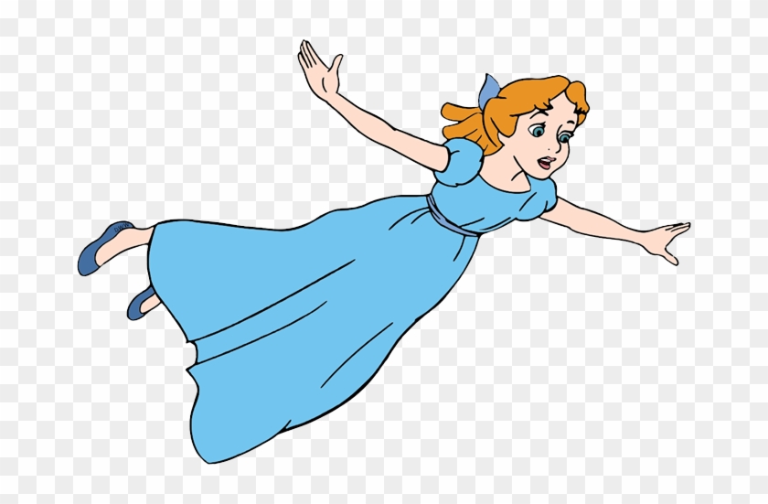 Wendy Darling Clipart - Peter Pan Wendy Flying #449063