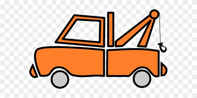Truck Orange Vehicle Tow Truck Breakdown T - Tow Truck Clip Art #449070