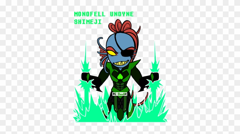 Monofell Undyne Shimeji By Pc-doodle - Shimeji Undyne The Undying #449128