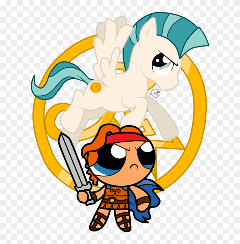 Hercules Pegasus Meet The Powerpuff Girls>>> It's A - Hercules With Pegasus #449143