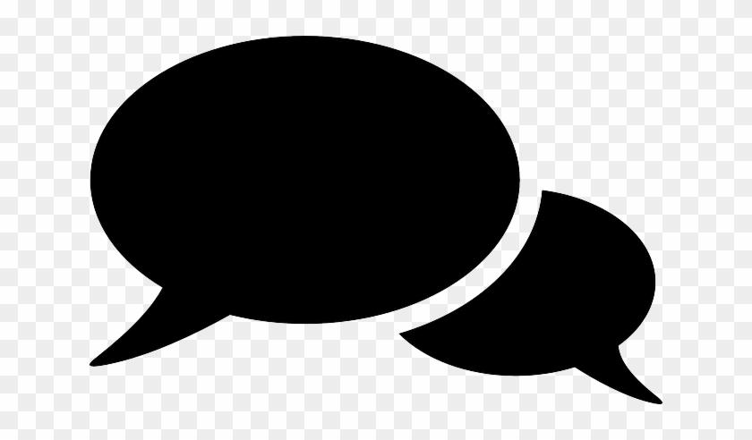 Speech Bubbles Conversation Black Blank Ch - Speech Bubble Conversation #449223