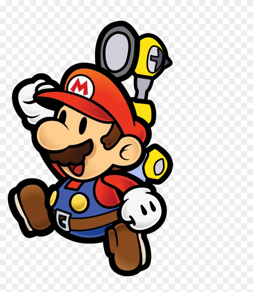 Super Paper Mario Sunshine Logo Request - Paper Mario Wall Decal #449234