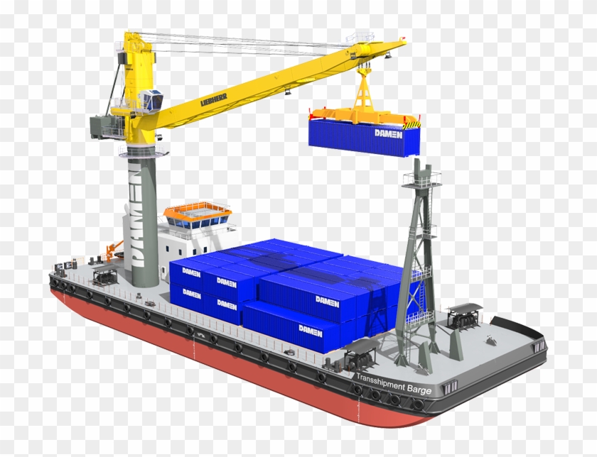 Barge Png Clipart - Container Crane Png #449397