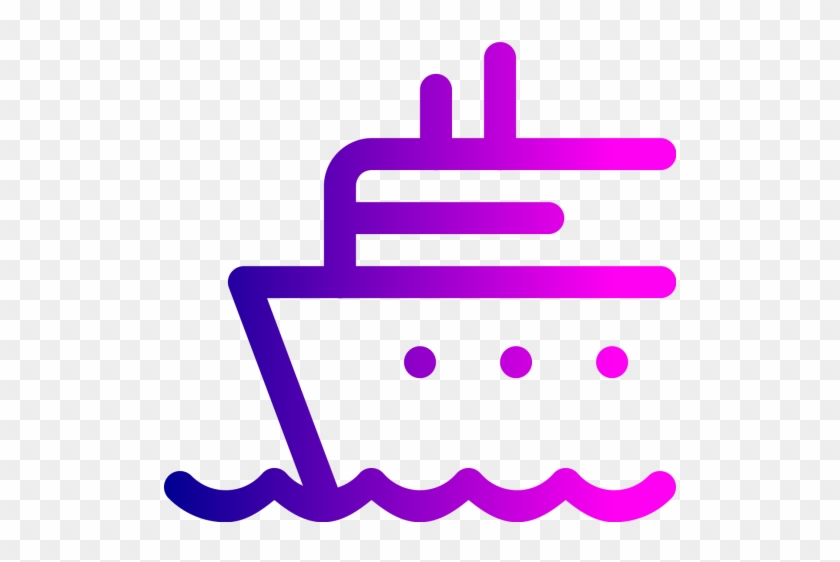 Cruise Icon - Cruise Ship Icon Png Purple #449400