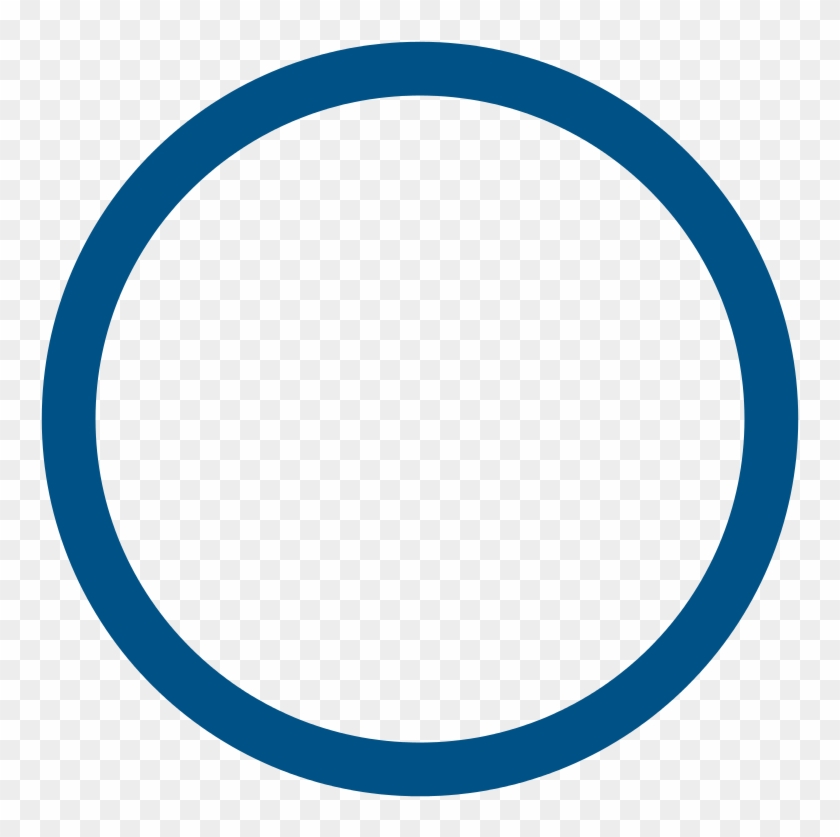 Blue005186 Circle Width 8 Percent - Blue Hollow Circle #449480