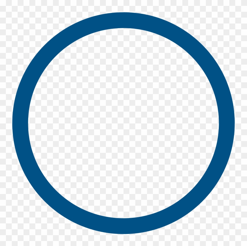 Blue005186 Circle Width 8 Percent - Blue Hollow Circle #449480