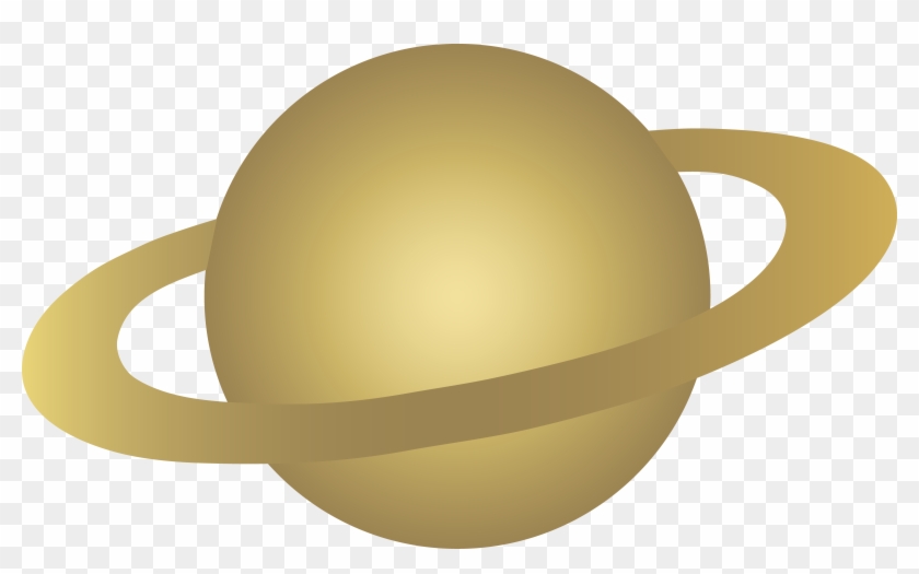 Planet Clipart Pastel Color - Cartoon Saturn Transparent Background #449595