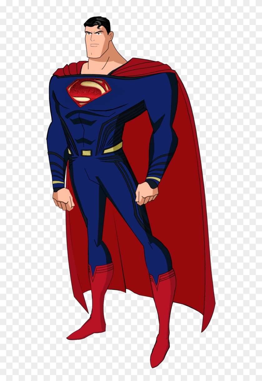 Updated Dawn Of Justice Superman Jlu Style By Alexbadass - Superman Justice League Animated #449613