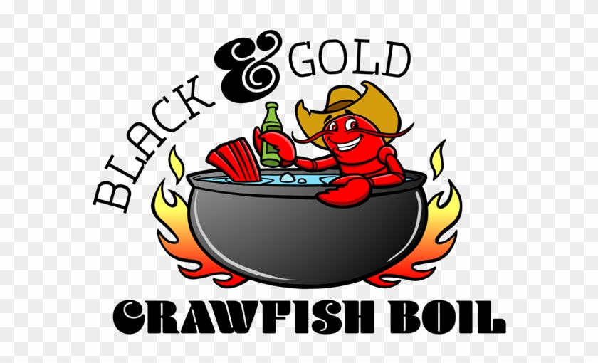 Black & Gold Crawfish Boil - Cartoon #449625